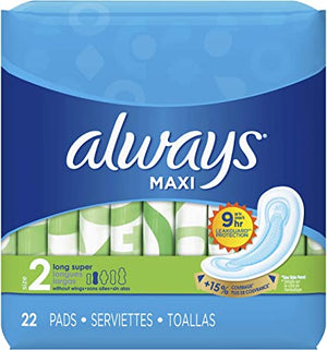 Always Maxi feminine pads & liners