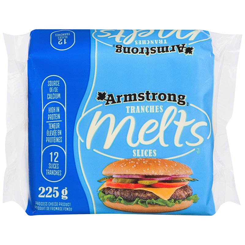 Amstrong Melt Sliced Cheese 12 slices 225g