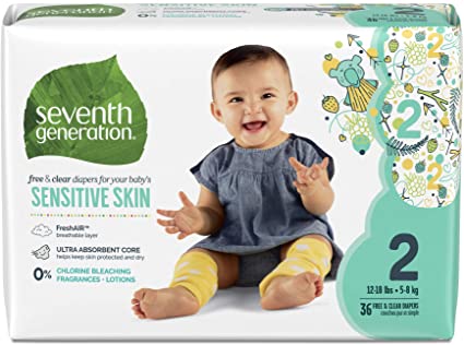 Baby Diaper 36 for sensitive skin  Seventh Generation