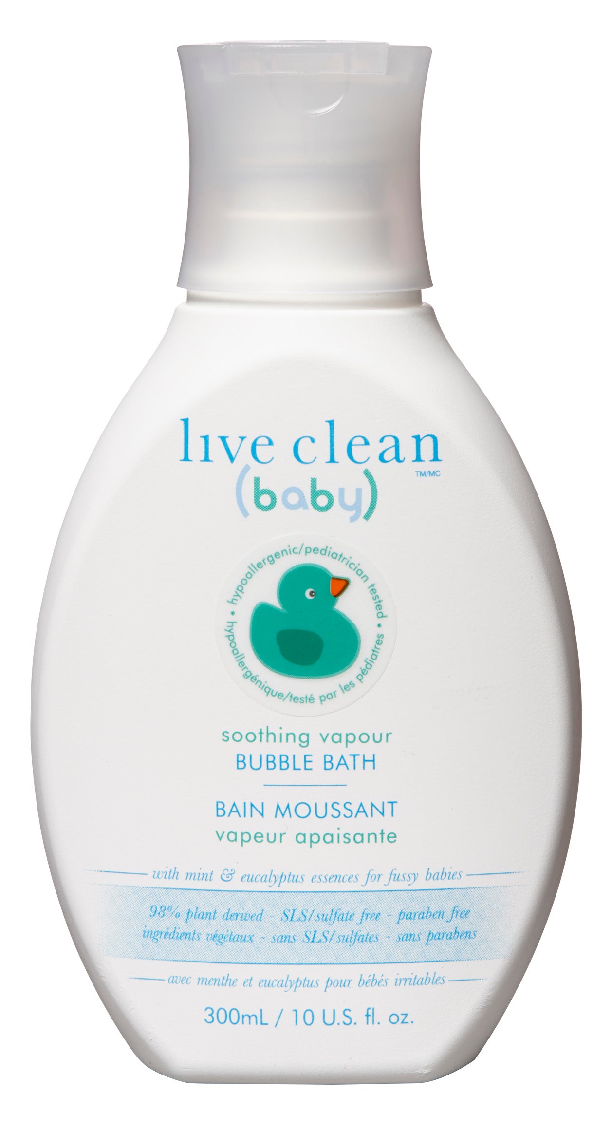 Bubble Bath, baby, soothing vapour, Live Clean 300ml