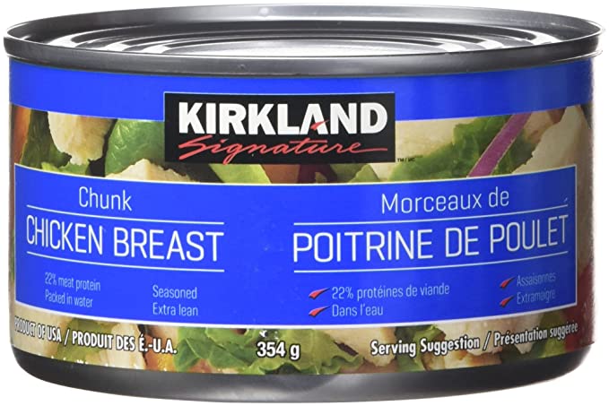 Canned Chicken Breast Flakes 354g Kirkland Signature