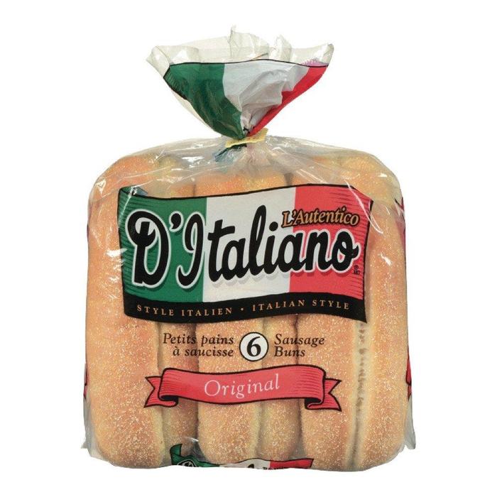 d' Italiano 6 Sausage Buns Bread