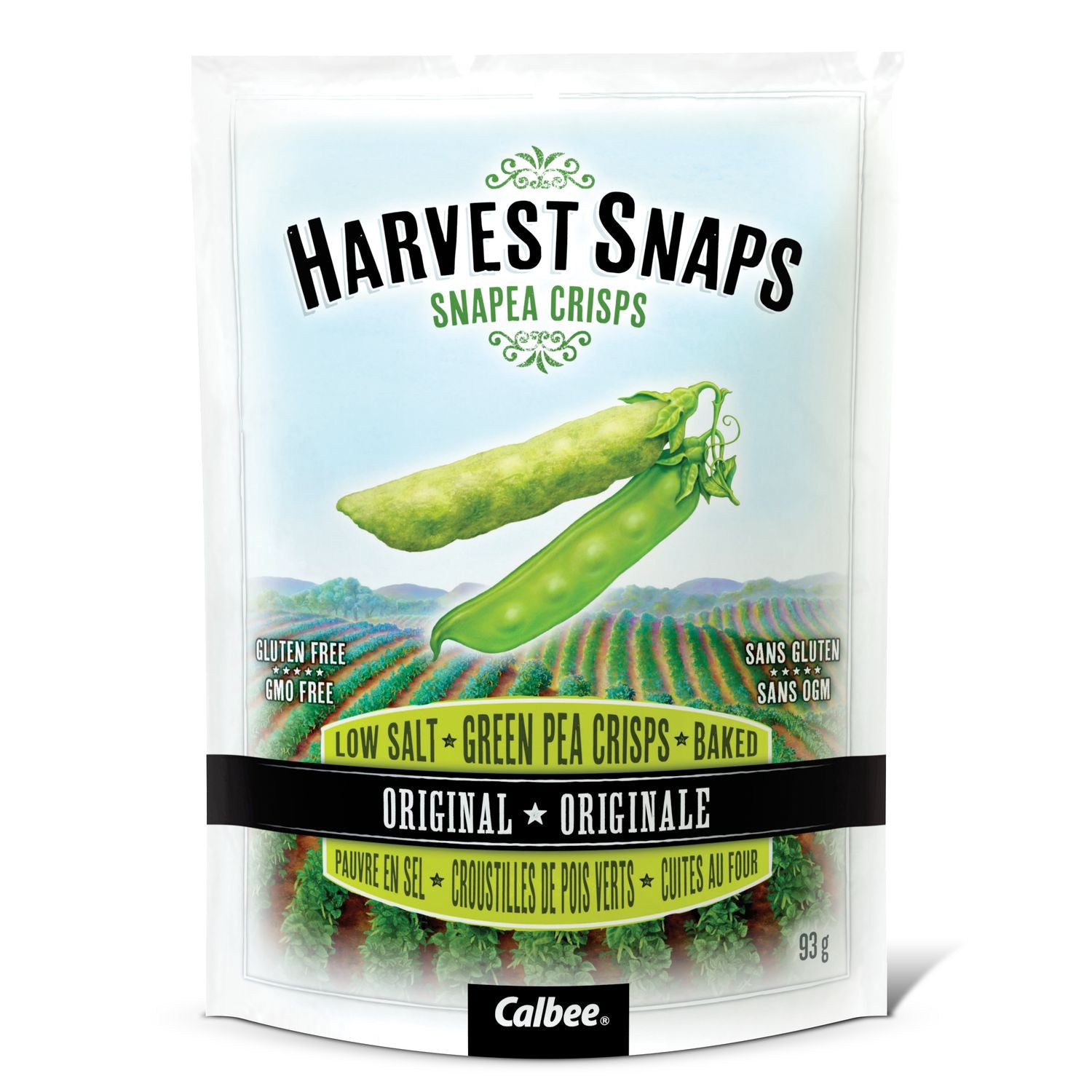 Green peas chips, Harvest Snap 93 g