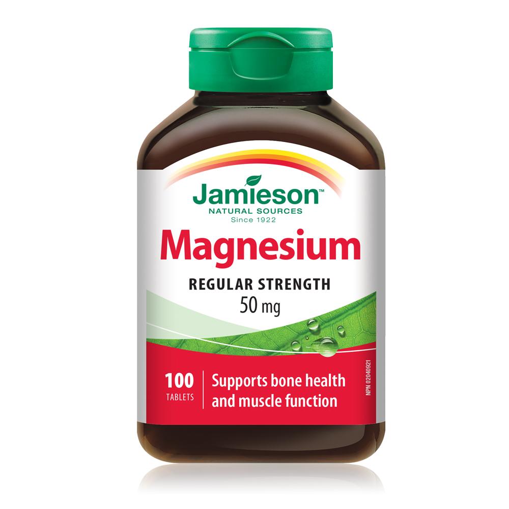 Magnesium 50mg Jamieson 100 tablets