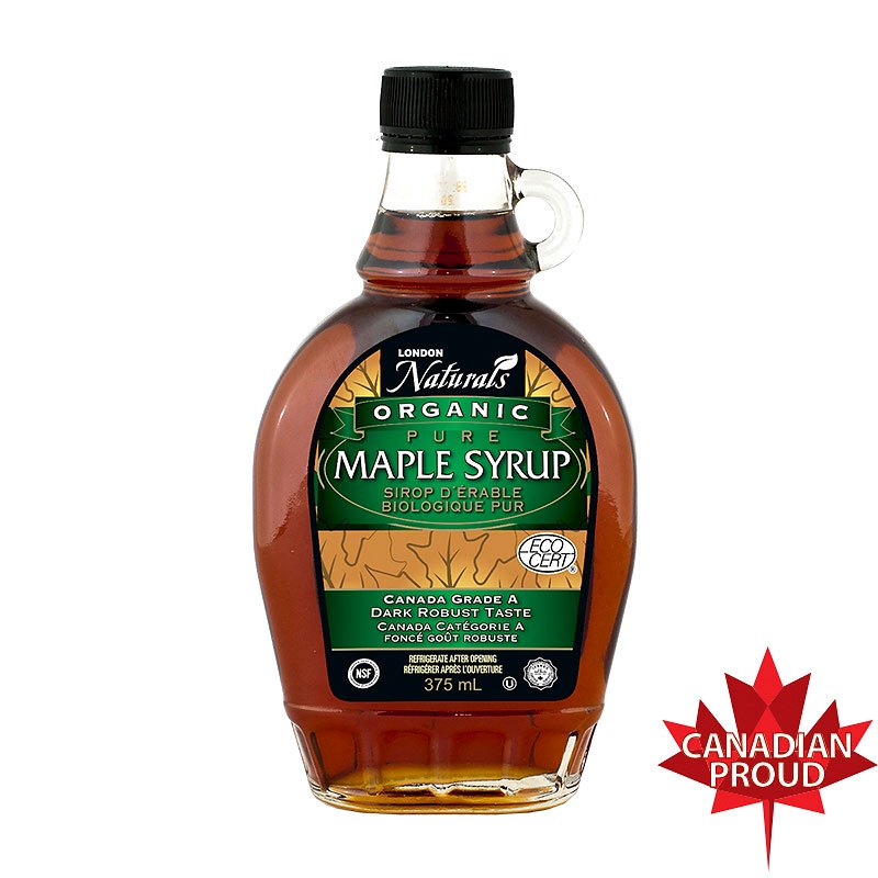 Maple Syrup pure & Organic, London Naturals 375ml