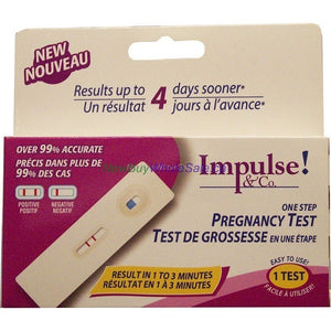 Pregnancy Test one step! result in 1 to 3 min, Impulse!