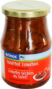 Sundried Tomatoes in sunflower oil, Krisnos 355g