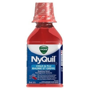 Syrup, Cold & Flu, with acetaminophen , Ny Quil 236 ml