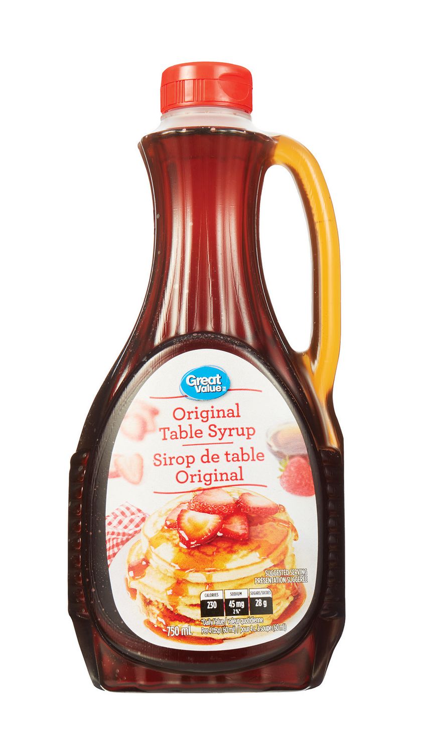 Table Syrup, Original 750ml Great Value