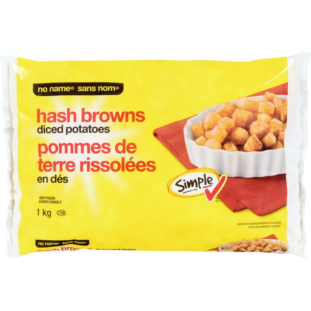 Hash browns, diced potatoes